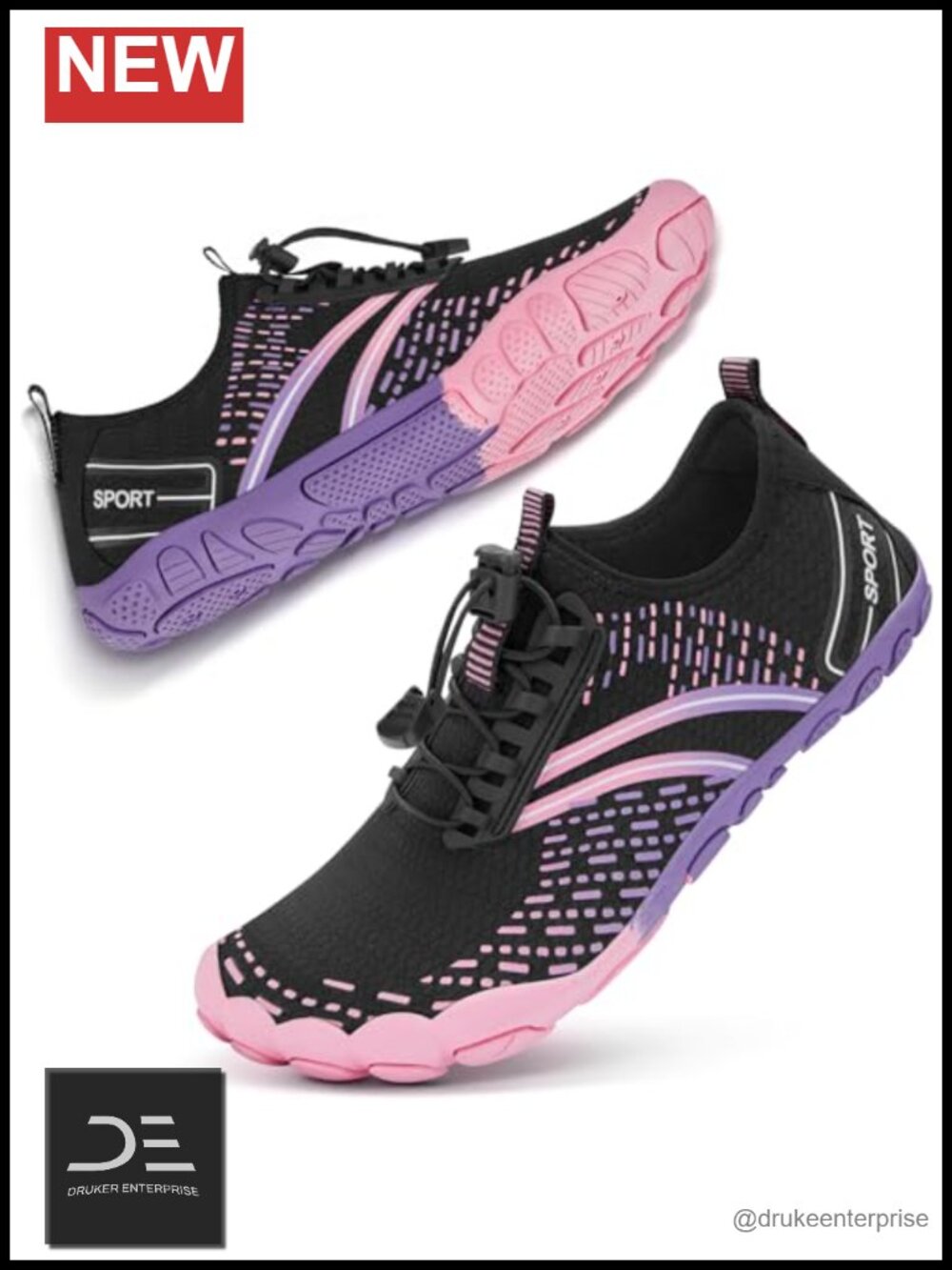 Barefoot Water Shoes Quick Dry Athletic Wide Toe for Hiking Kayaking Yoga